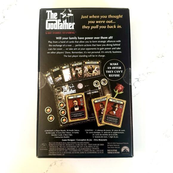 The Godfather Last Family Standing Board Game Complete Spin Master 2022 - Picture 10 of 10